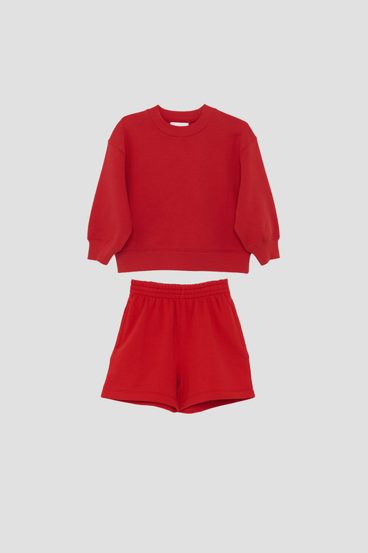 Sweats Bundle 03 - Tomato Sweatshirt & Sweatshort