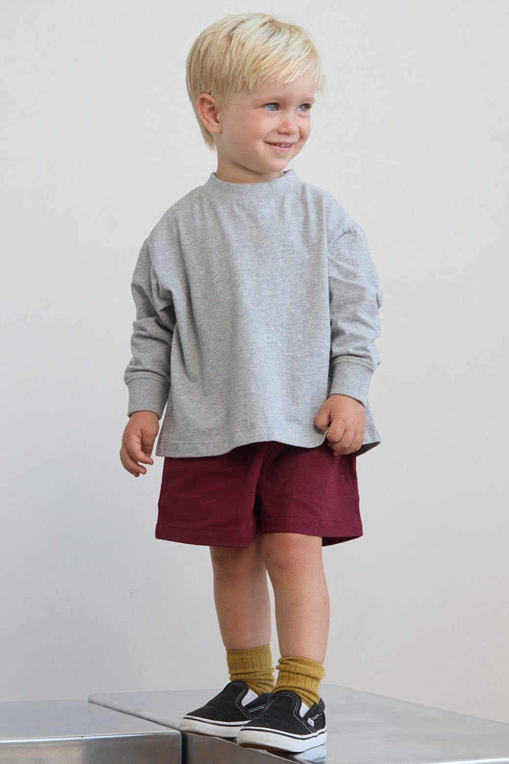 Nowadays Grey Marle / 0-1 Long Sleeve T Shirt